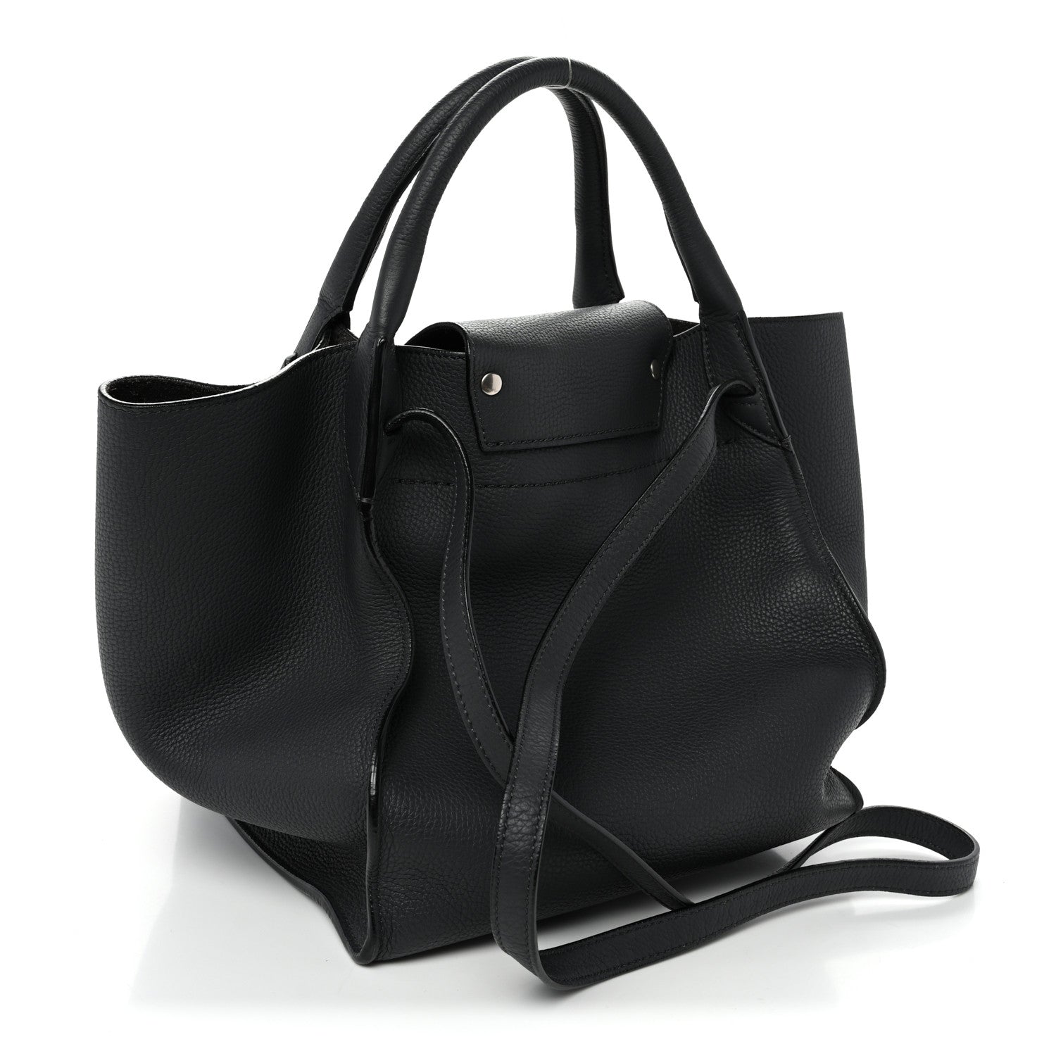 Supple Grained Calfskin Small Big Bag Anthractie