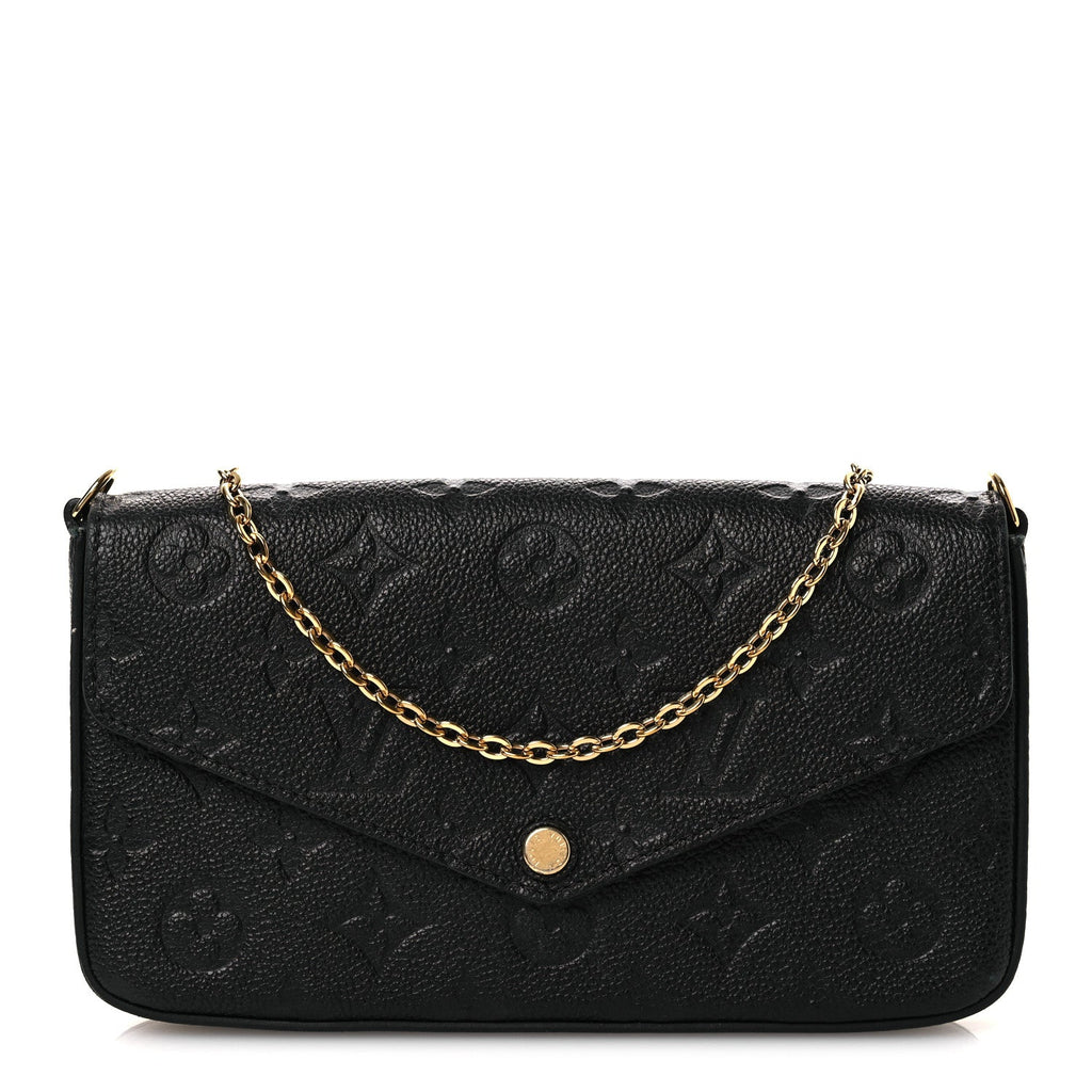 Empreinte Pochette Felicie Chain Wallet Black