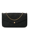 Empreinte Pochette Felicie Chain Wallet Black