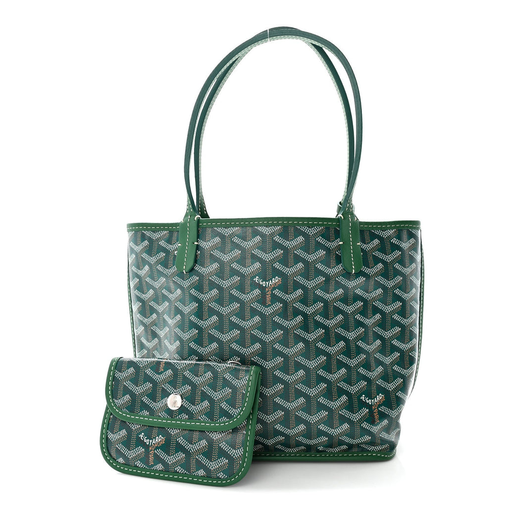 Goyardine Reversible Mini Anjou Green