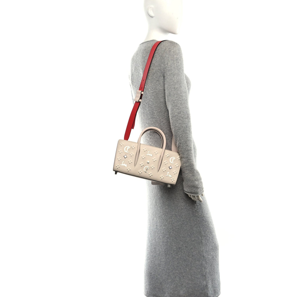 Calfskin Spikes Loubinthesky Paloma Baguette Leche
