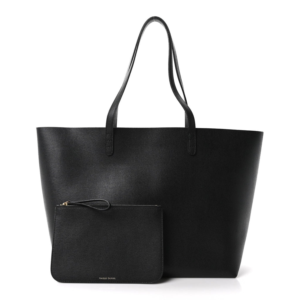 Saffiano Large Shopping Tote Black