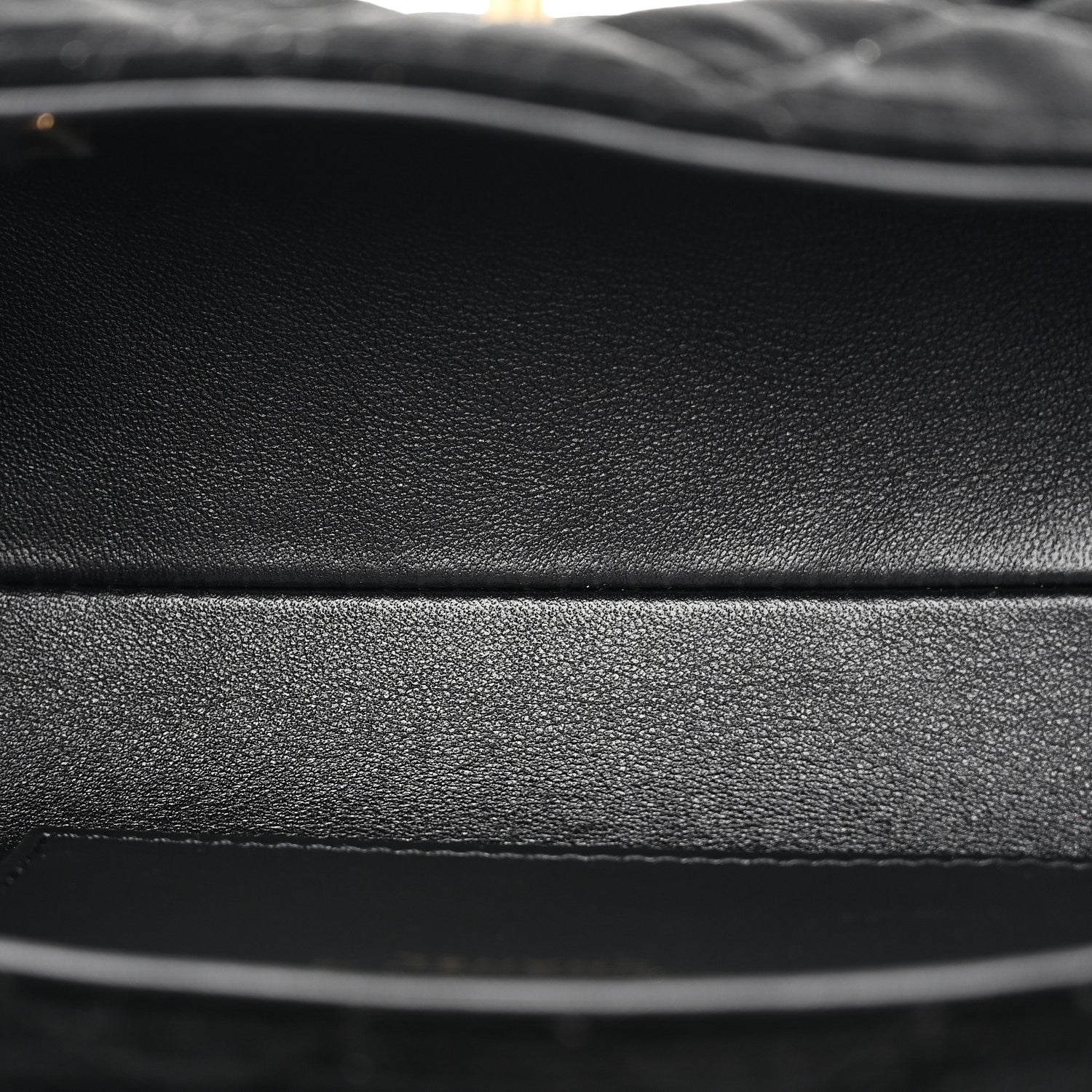 Velvet Quilted Mini Top Handle Flap Black