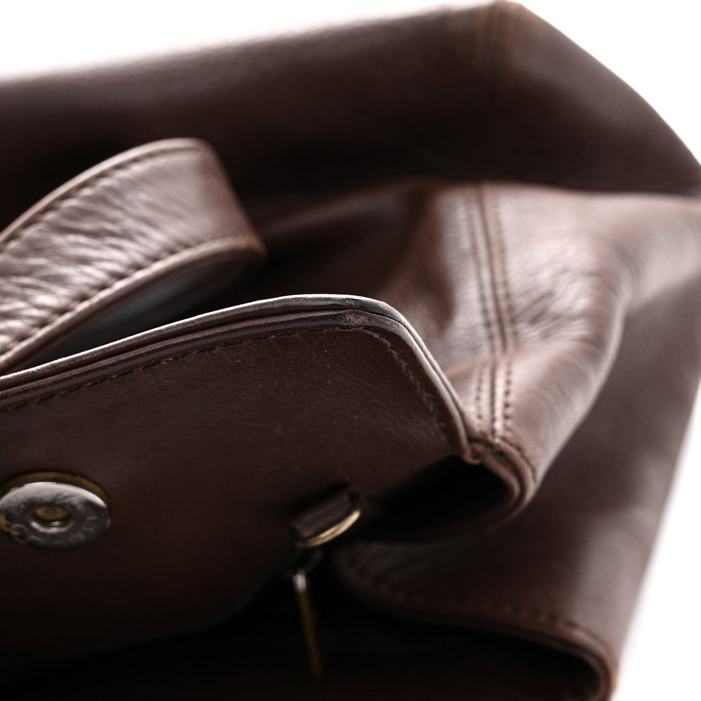 Calfskin Shopper Tote Brown