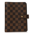 Damier Ebene Medium Ring Agenda Cover