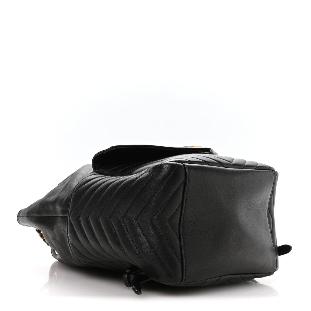 Lambskin Matelasse Monogram Joe Backpack Black