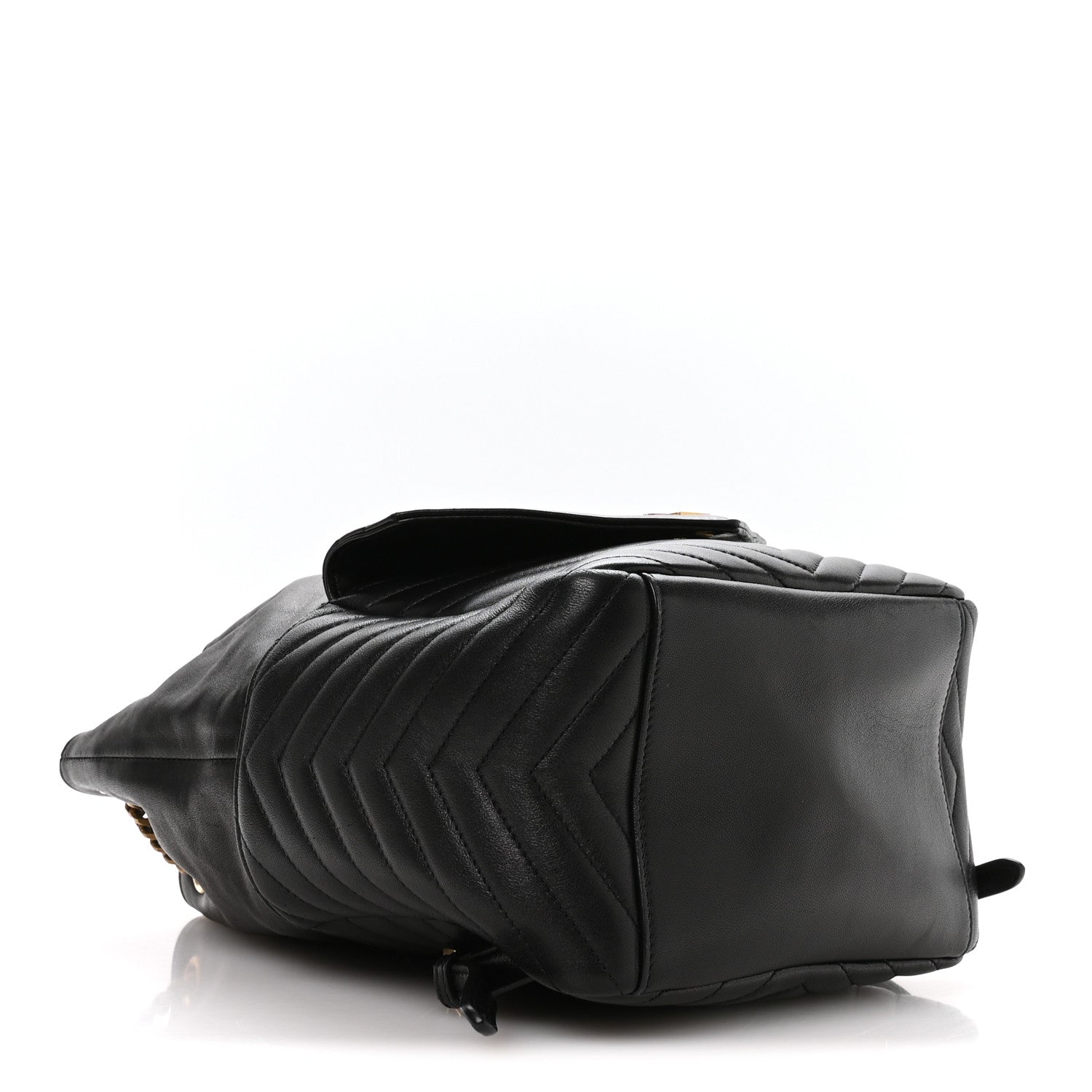 Lambskin Matelasse Monogram Joe Backpack Black