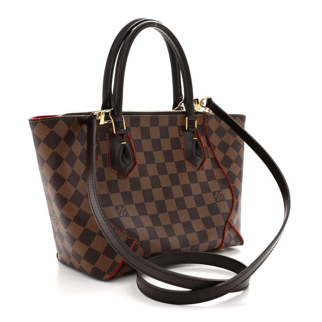 Damier Ebene Caissa Tote PM Cherry