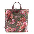 Soft GG Supreme Monogram Blooms Vertical Tote Beige Multicolor Dry Rose
