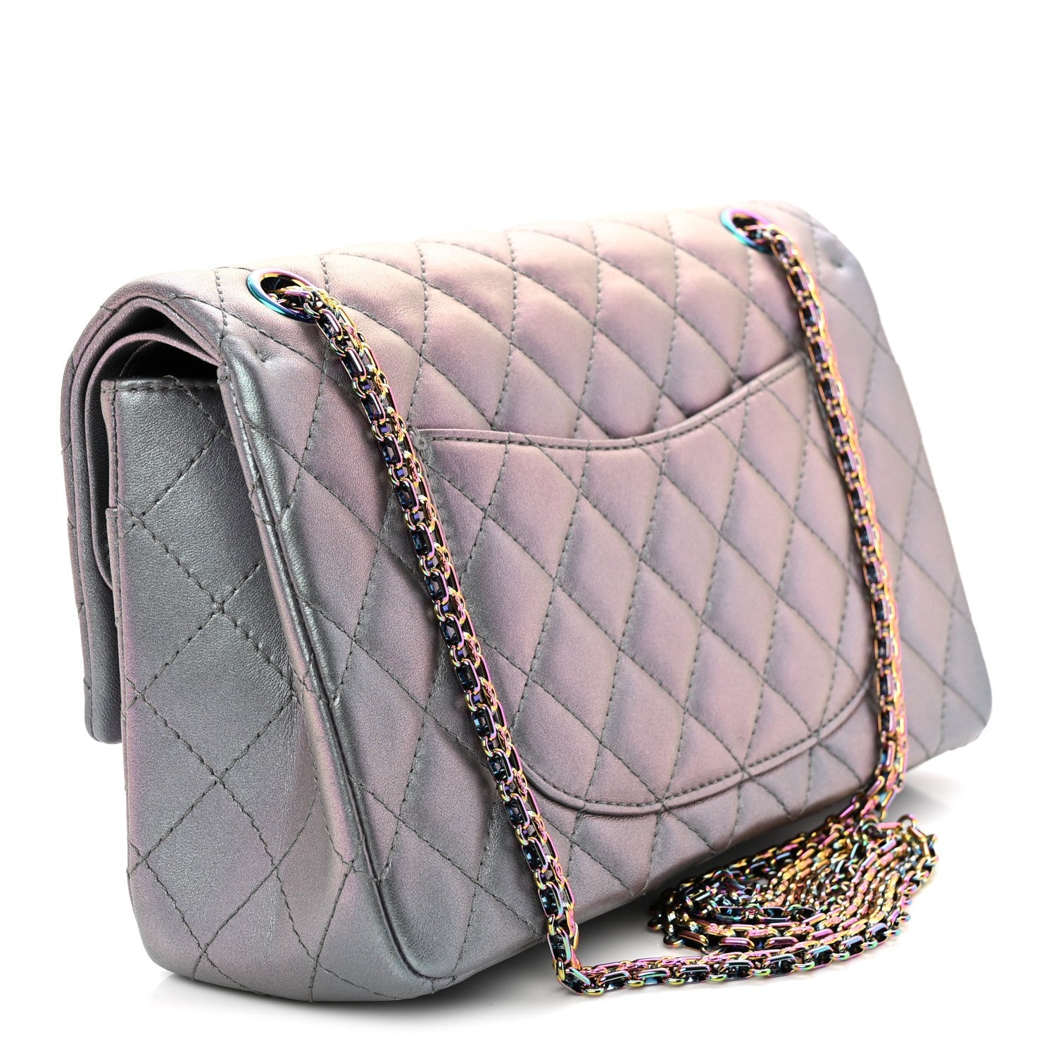 Iridescent Lambskin Quilted 2.55 Reissue 226 Flap Light Purple