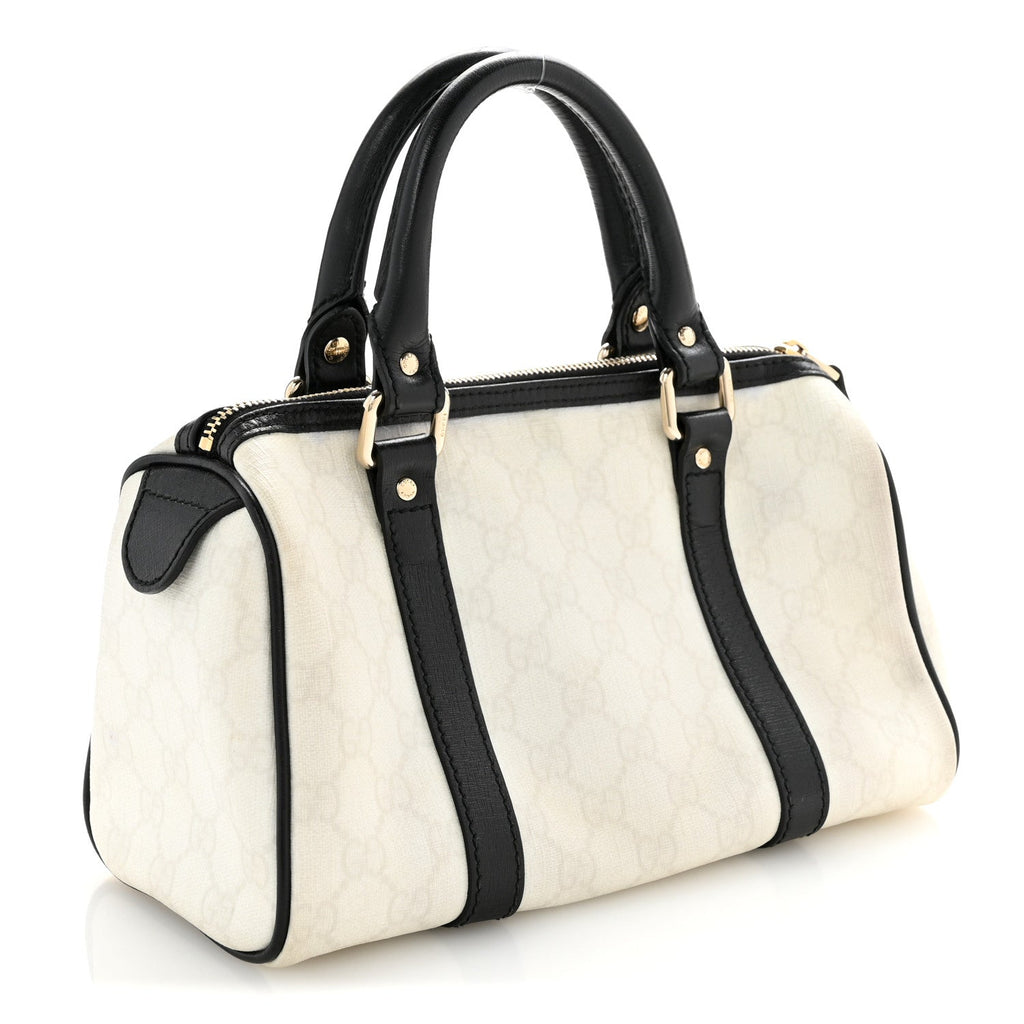 GG Plus Monogram Small Joy Boston White Black