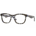 Burberry Eyeglasses Square Full Rim, Check Lichen Frame and Clear Demo Lenses Lens BE24174147