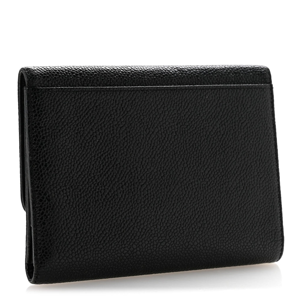 Caviar Timeless CC Compact Wallet Black