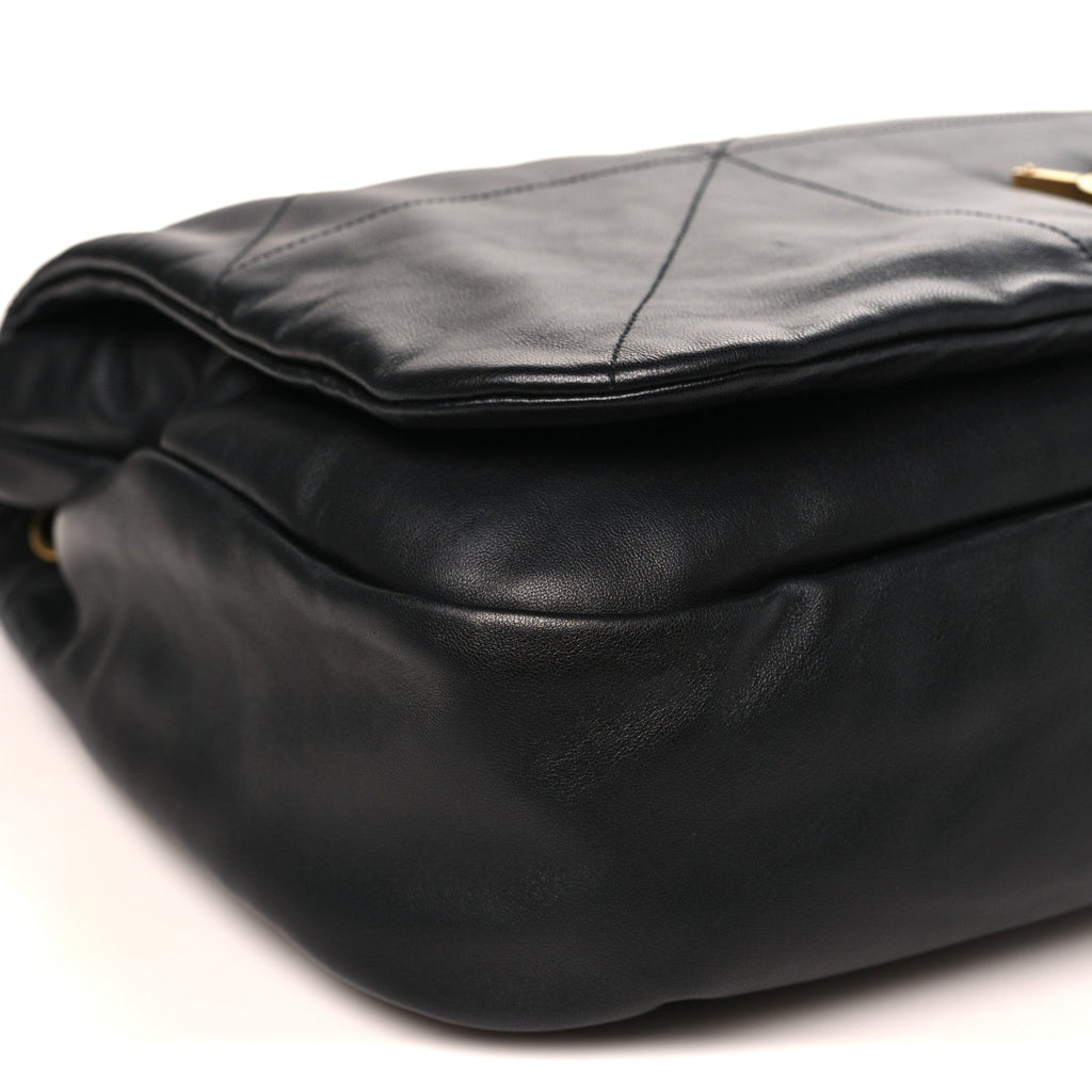 Lambskin Matelasse Monogram Large Jamie 4.3 Black