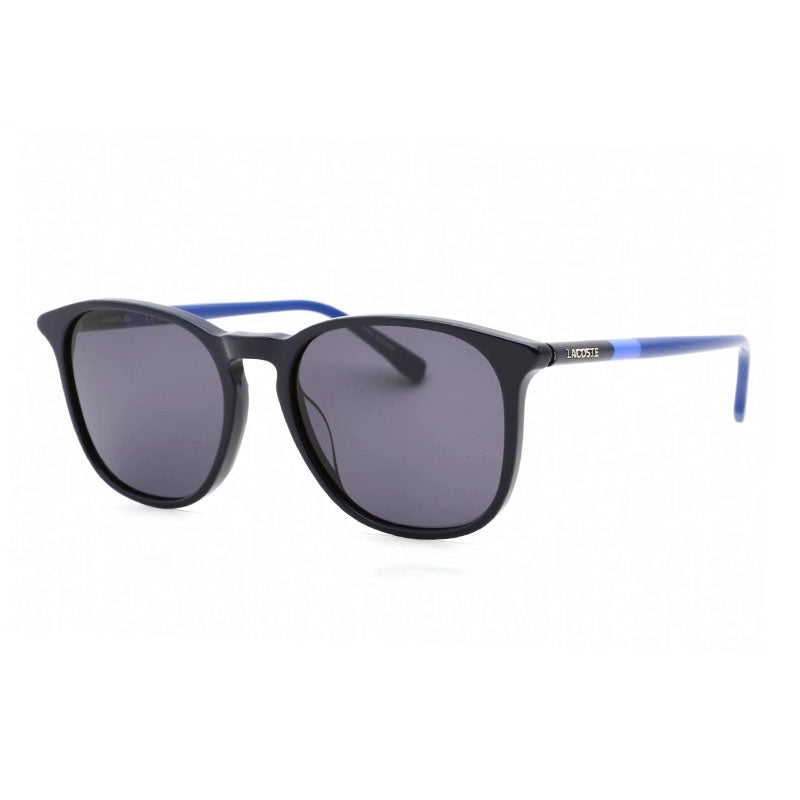 Lacoste Sunglasses Rectangle Full Rim, Blue Frame and Grey Lens L813S424