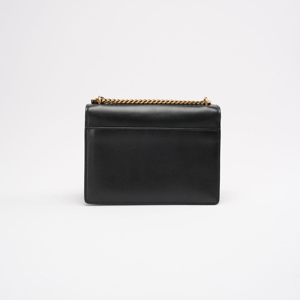 Saint Laurent Black Calfskin Medium Monogram Sunset 2019