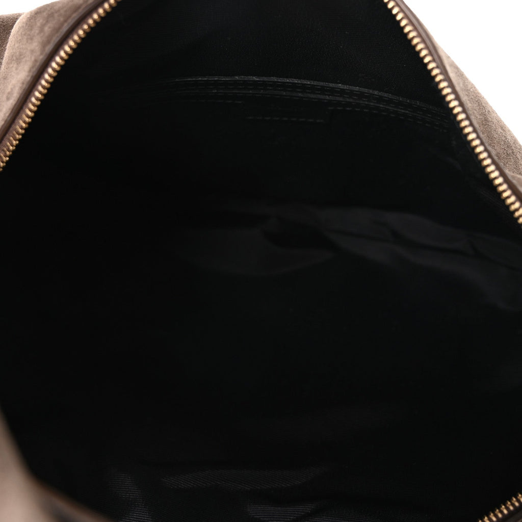 Suede Calfskin Medium Olivia Hobo Toffee