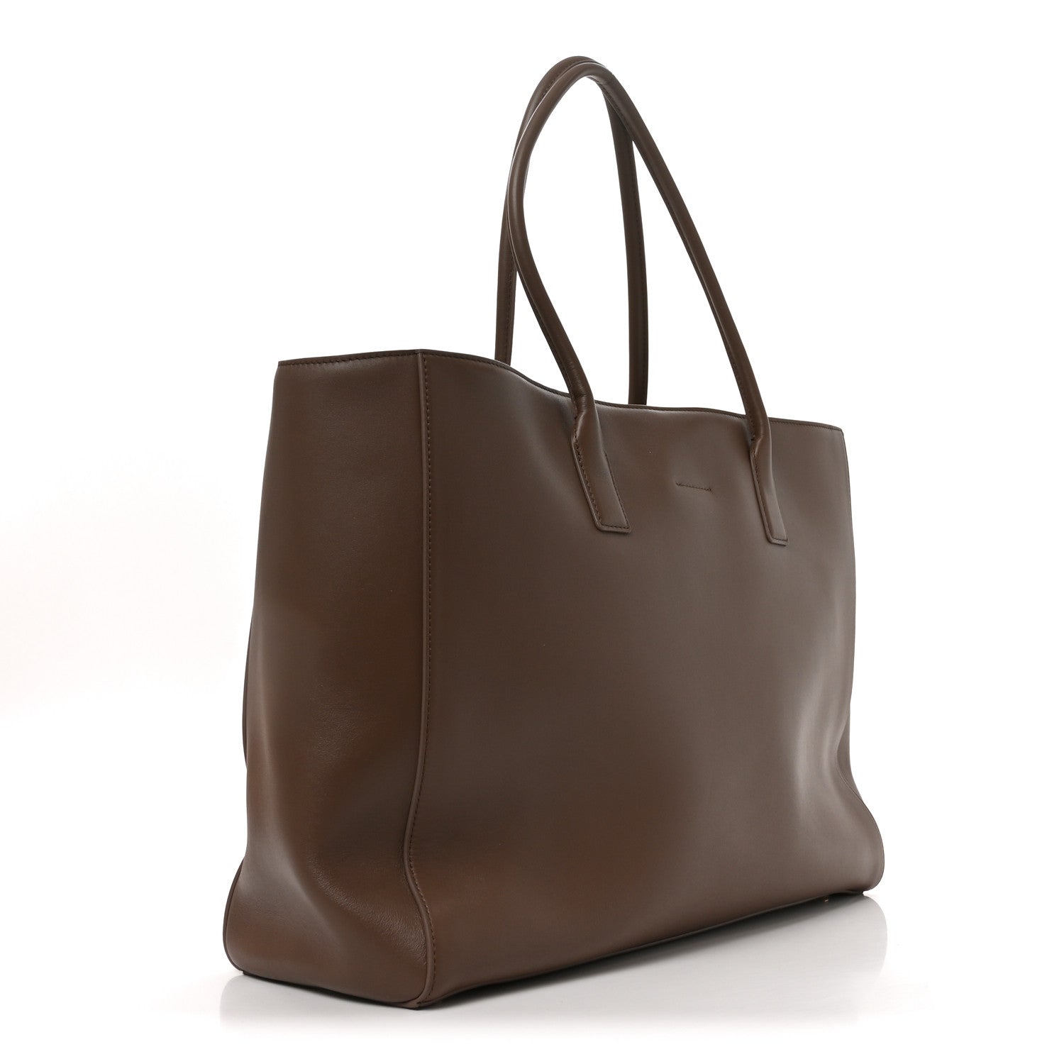 Calfskin Archetype Large Shopping Tote Light Brown