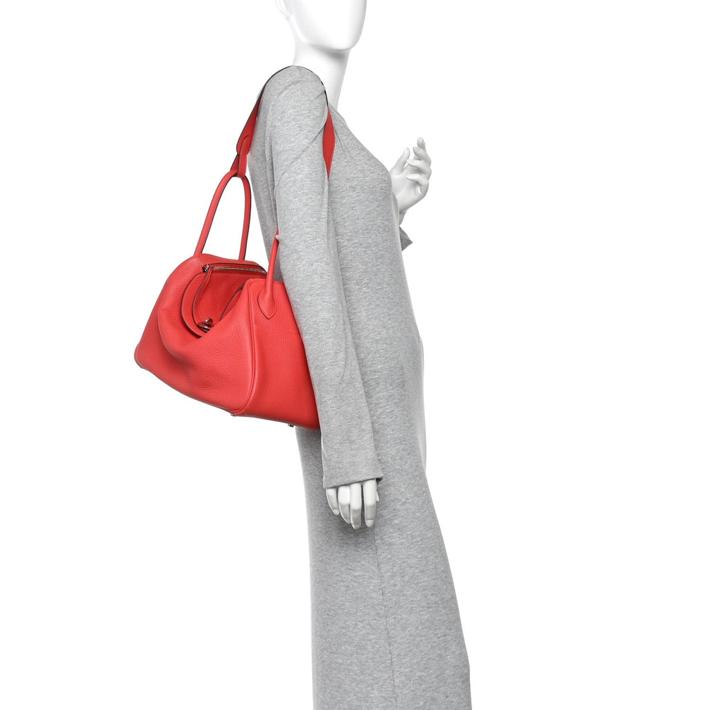 Taurillon Clemence Lindy 34 Rouge Pivoine