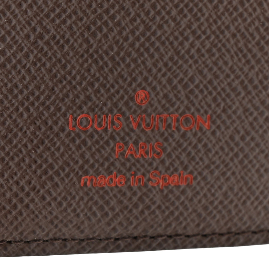 Damier Ebene Small Ring Agenda Cover