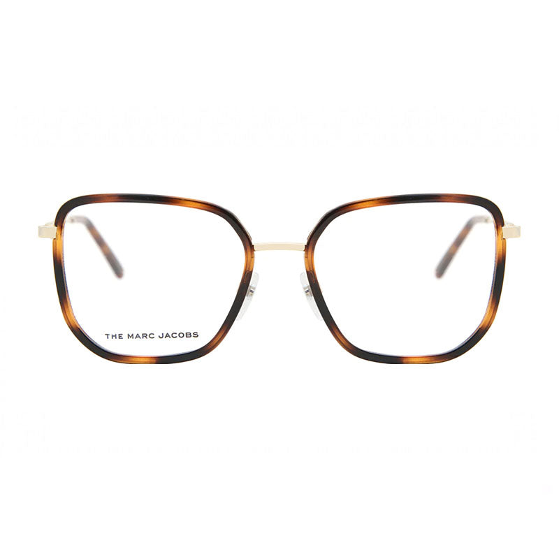 Marc Jacobs Eyeglasses Square Full Rim, Beige Frame and Clear Demo Lenses Lens MARC5370FWM00