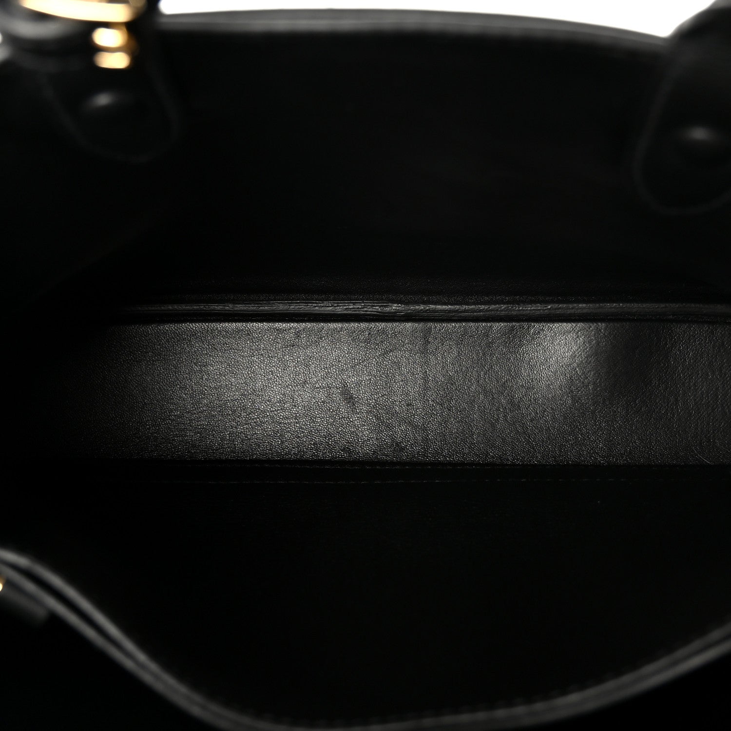 Soft Grain Calfskin Studded Large Buckle Bag With Belt Black