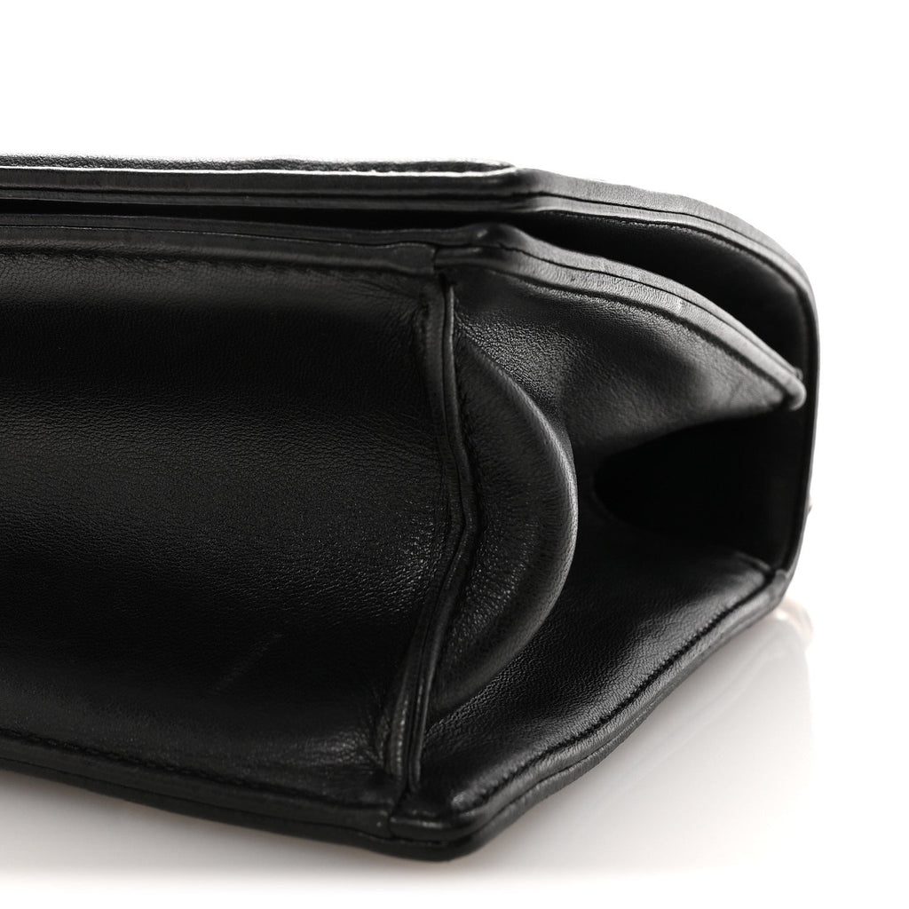 Lambskin Multi Studded Medium Diorama Flap Bag Black