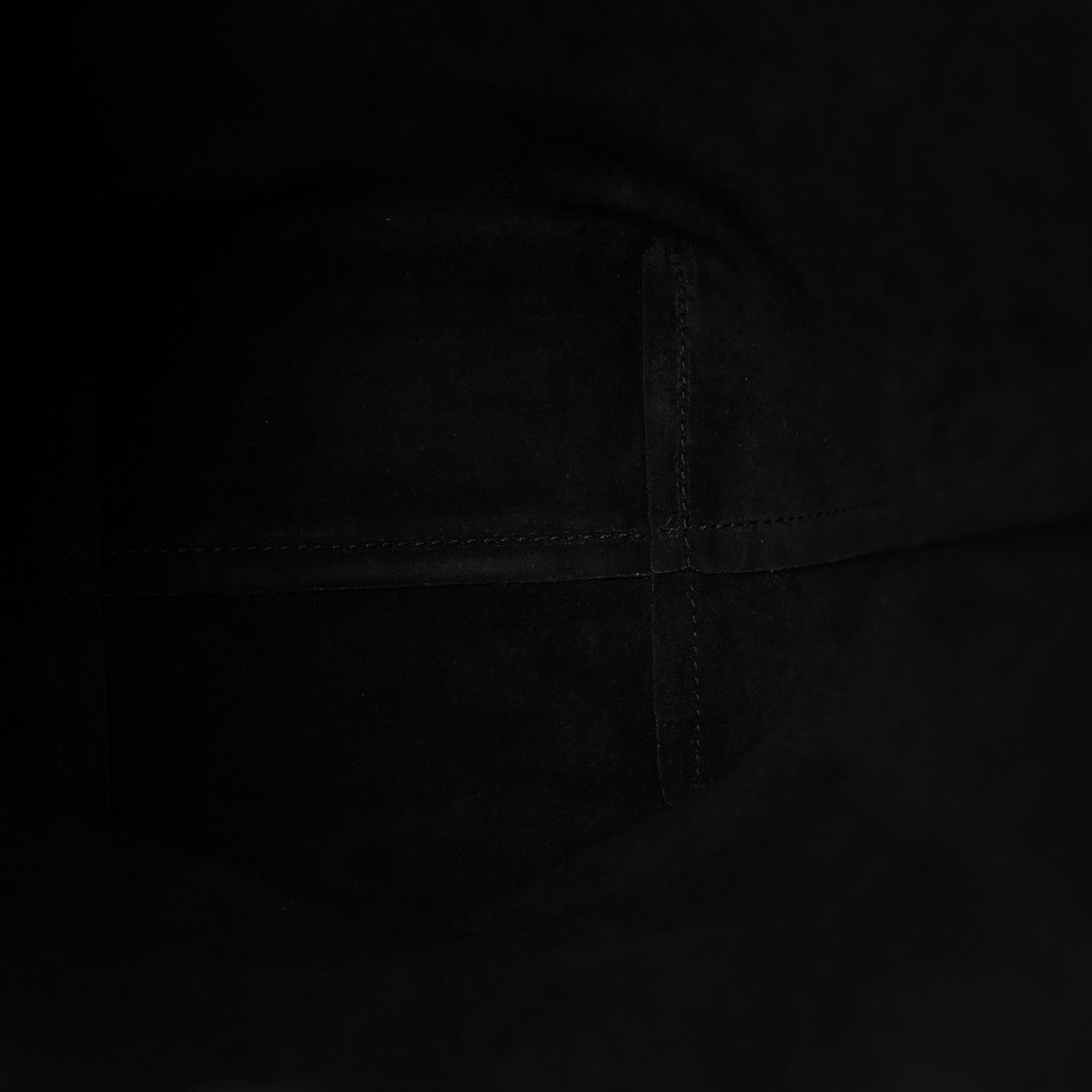 Grained Calfskin Small N/S Hook Tote Black