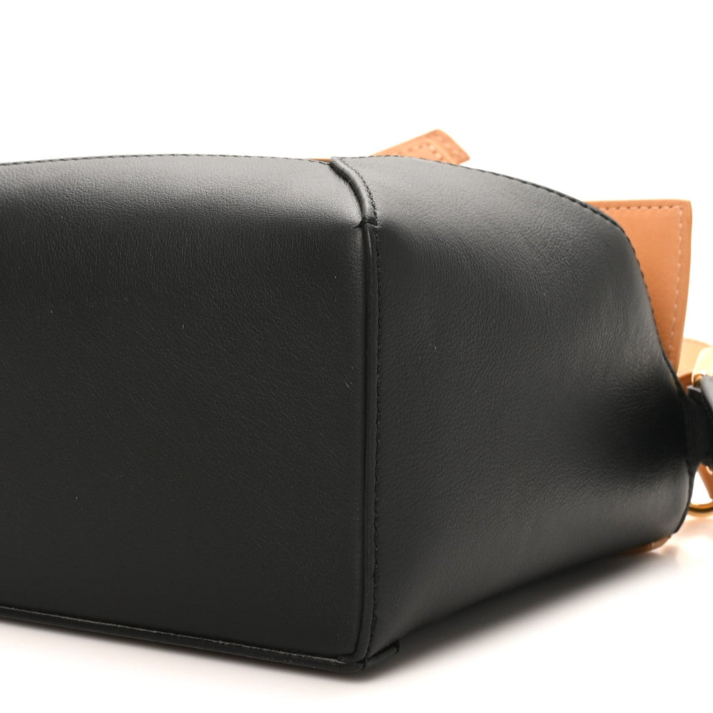 Calfskin Small Puzzle Edge Bag Warm Desert Black