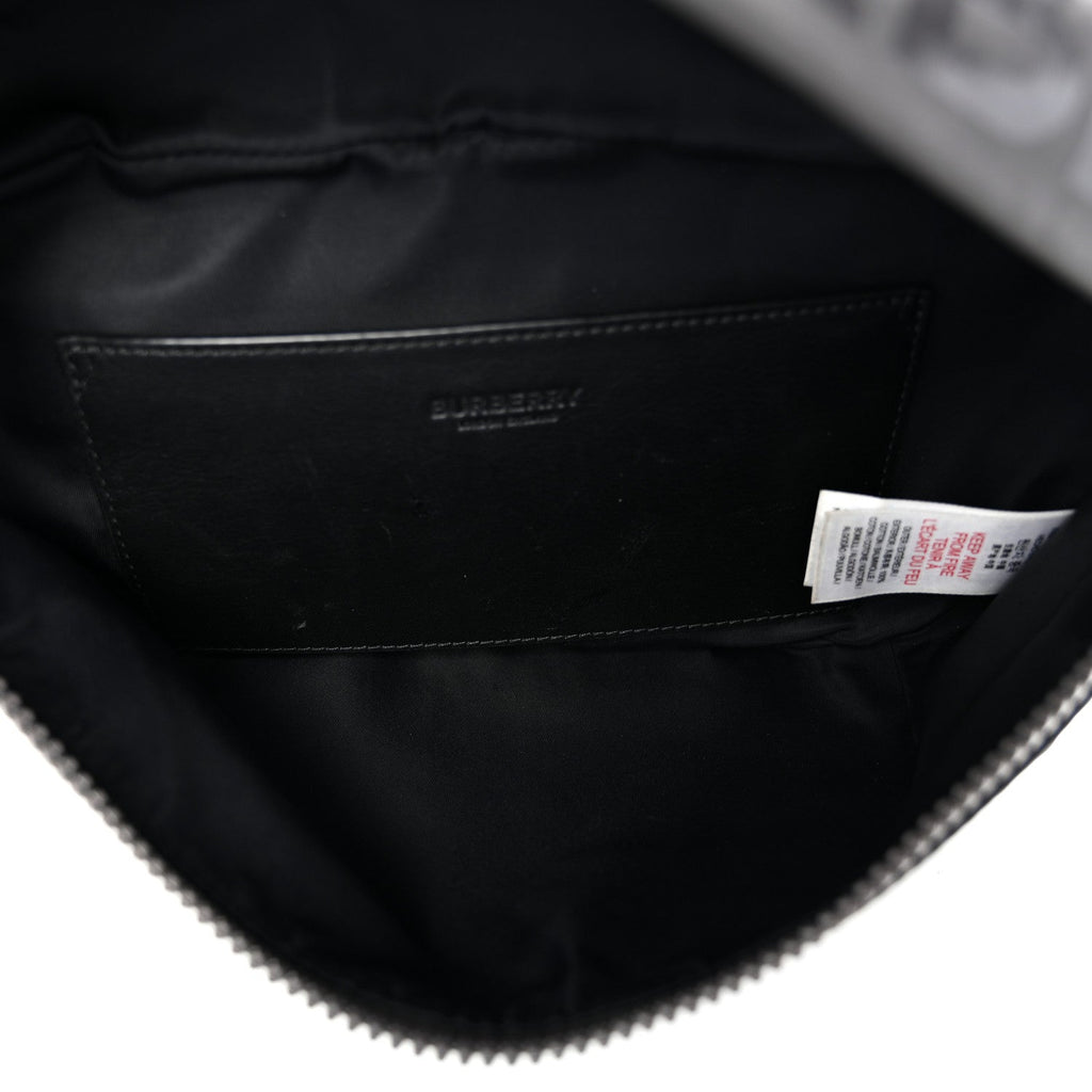 Econyl Horseferry Print Sonny Bum Bag Dark Grey