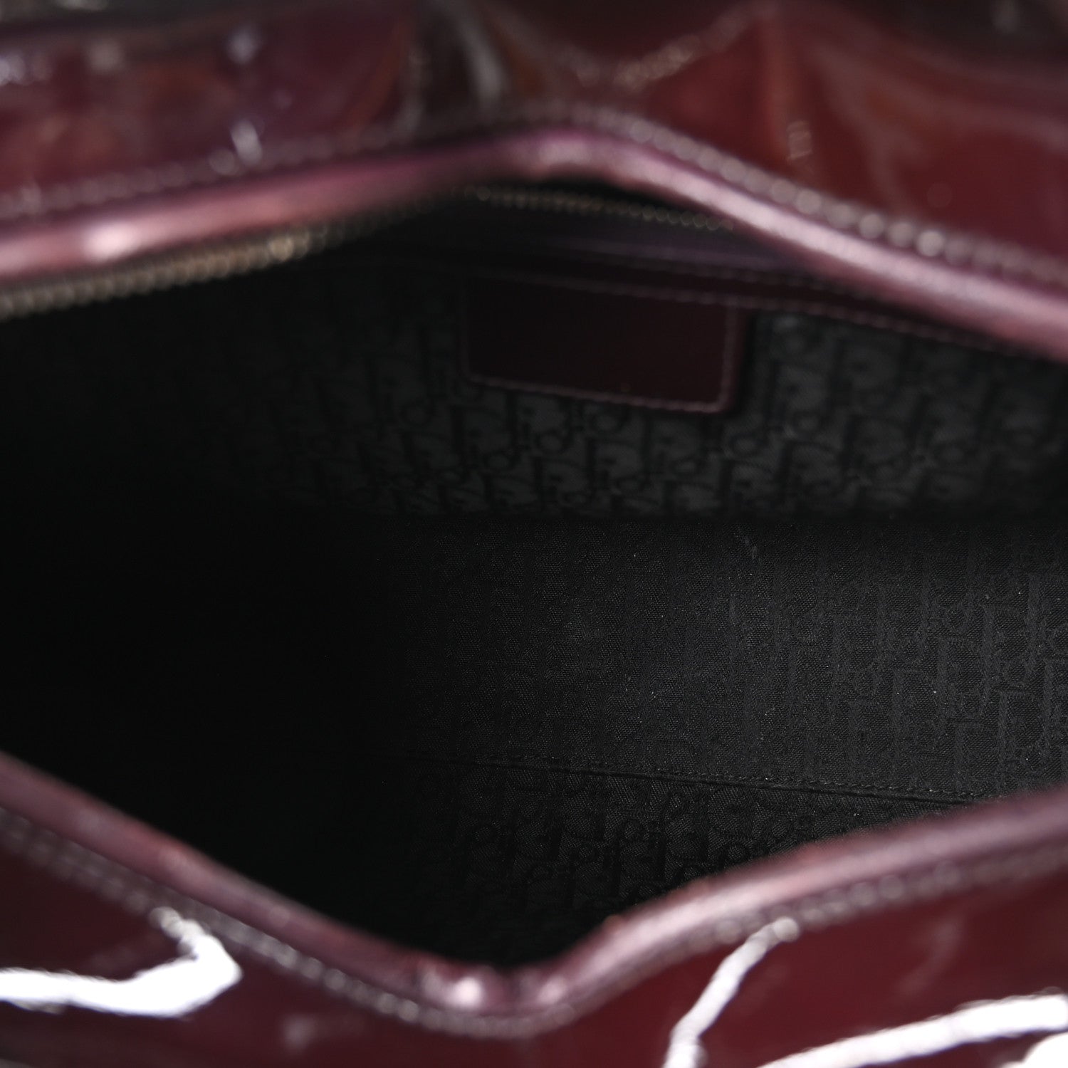 Patent Cannage Large Lady Dior Violet Purple