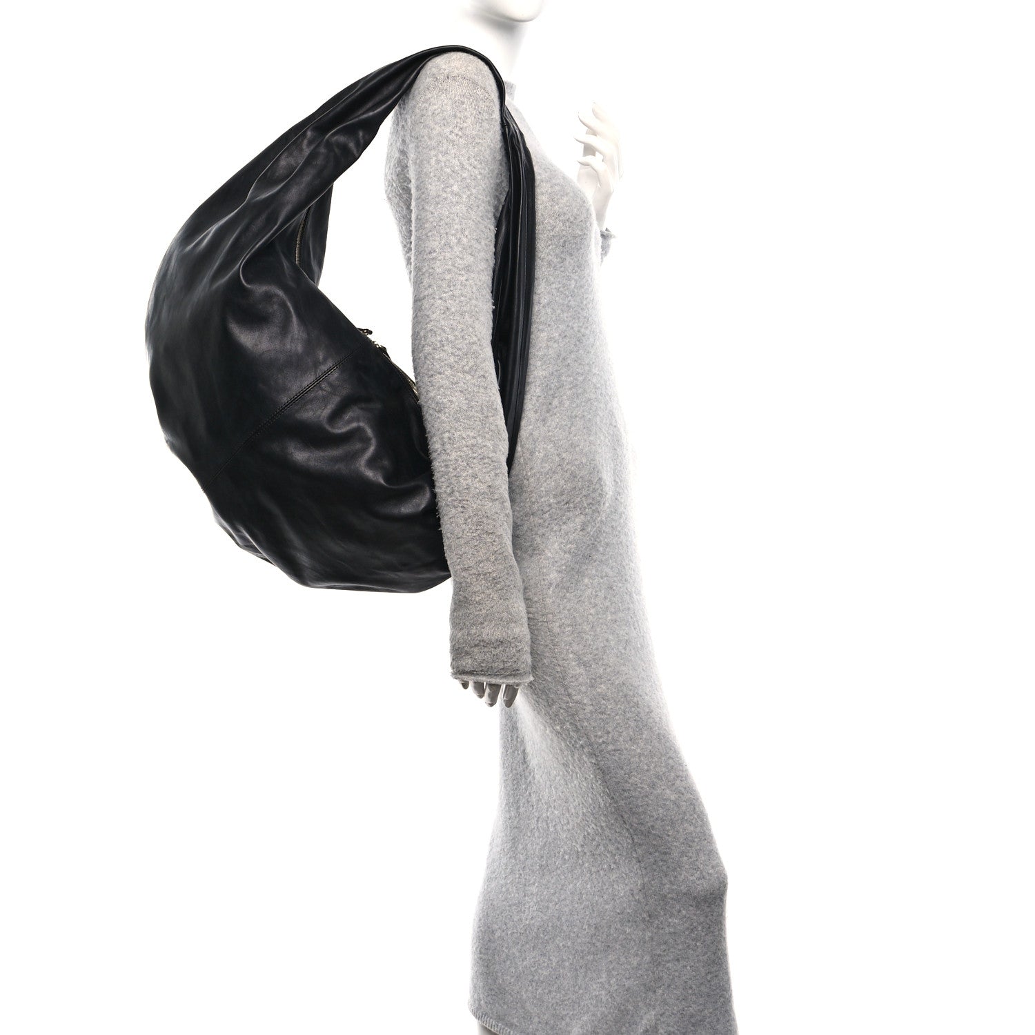Vintage Calfskin Extra Large Olivia Hobo Black
