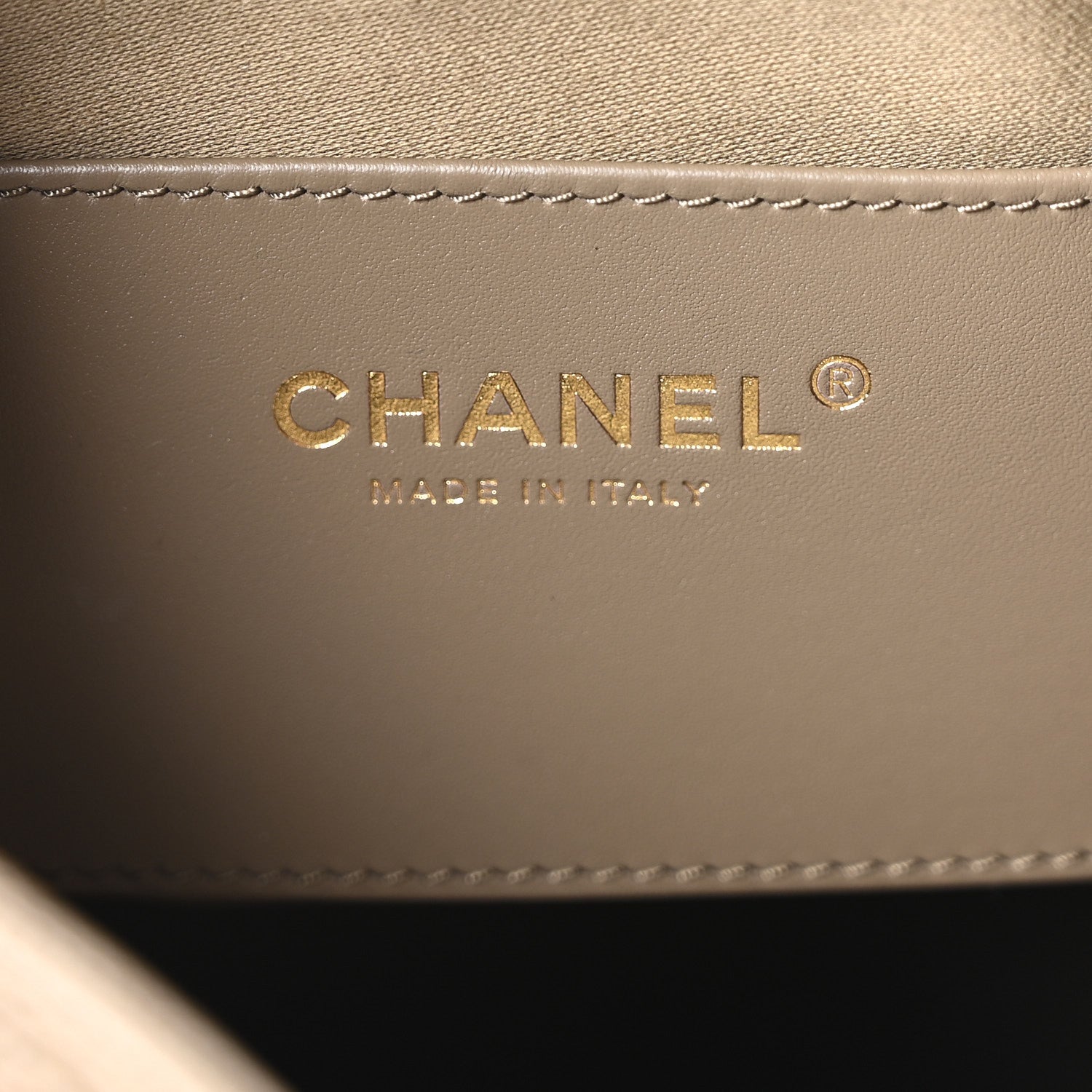 Caviar Quilted Medium Chanel 25 Handbag Dark Khaki