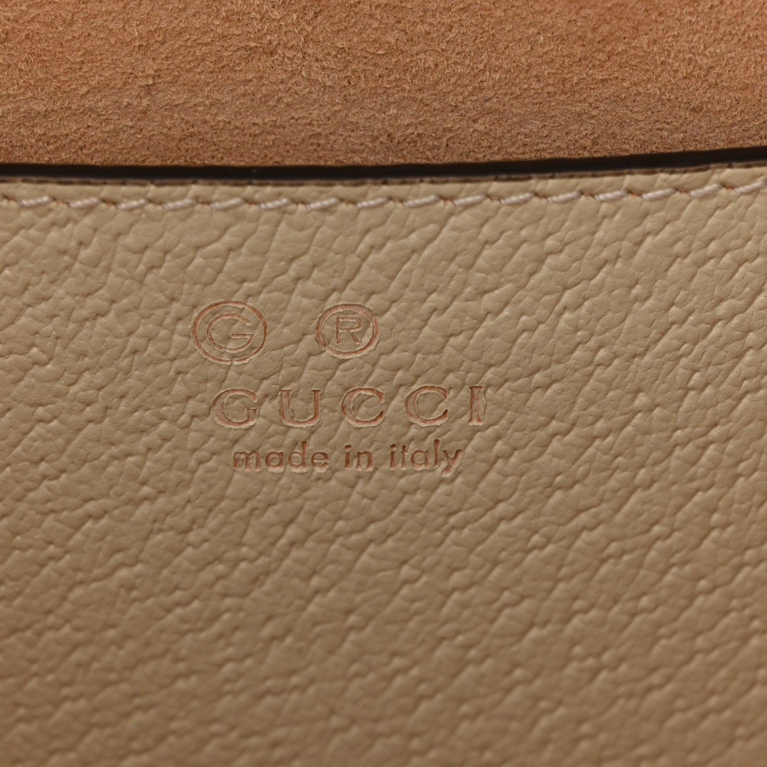Textured Calfskin Web Small Ophidia Tote Bag Mystic White