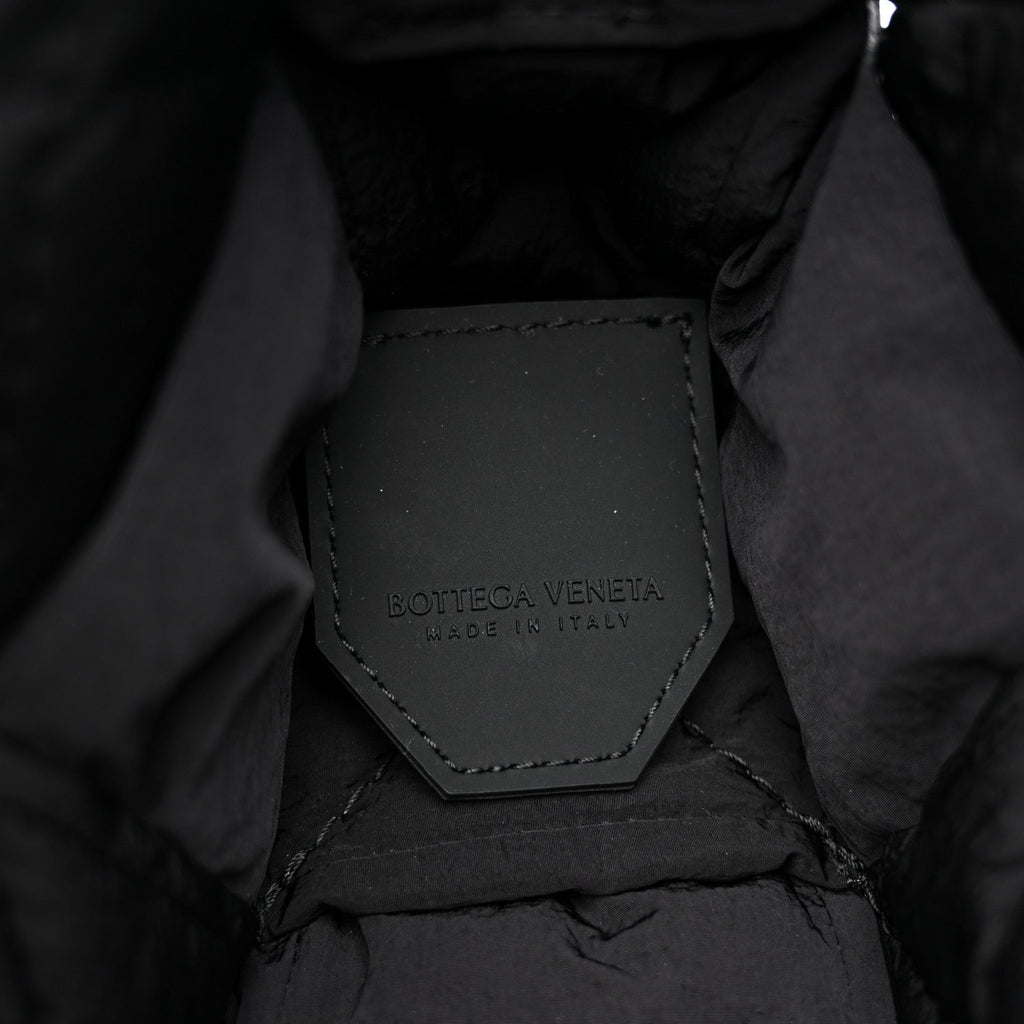 Nylon Intrecciato Padded Tech Cassette Bag Black