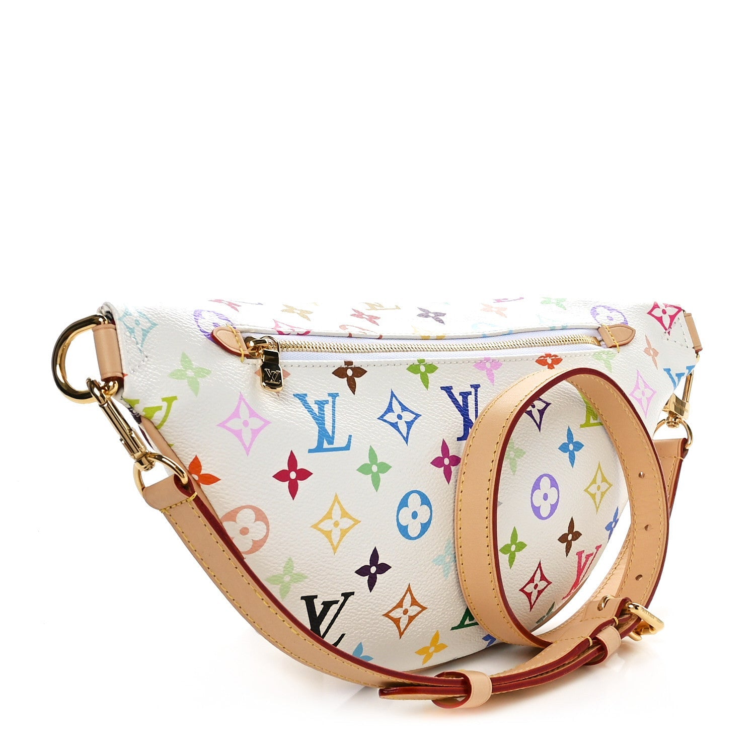 LV X TM Monogram Multicolor High Rise Bumbag White