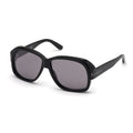 Tom Ford Sunglasses Square Full Rim, Shiny Black Frame and Smoke Mirror Lens FT0837-N01C