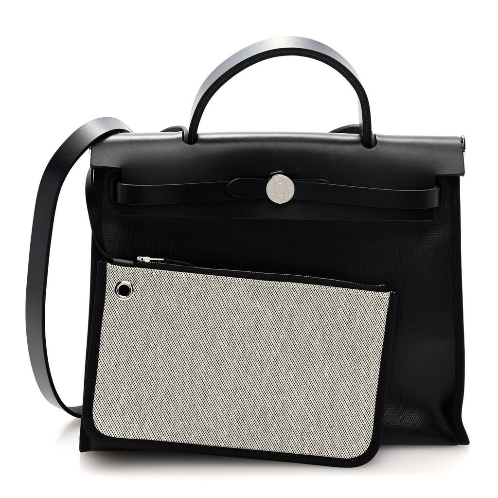 Toile H Berline Vache Hunter Herbag Zip PM 31 Black Ecru
