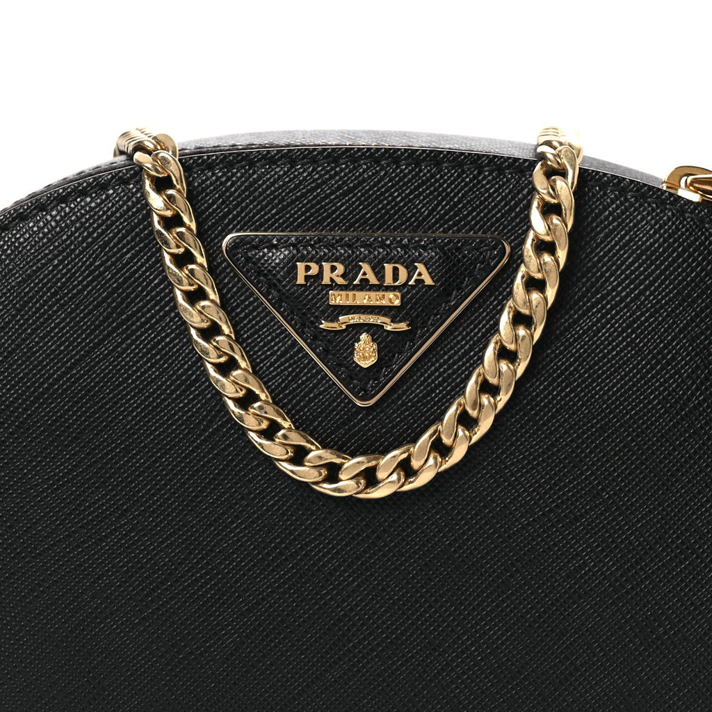 Saffiano Lux Odette Belt Bag Black