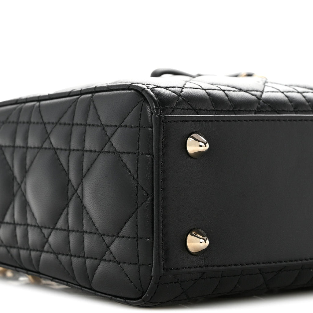 Lambskin Cannage Small Lady Dior Black