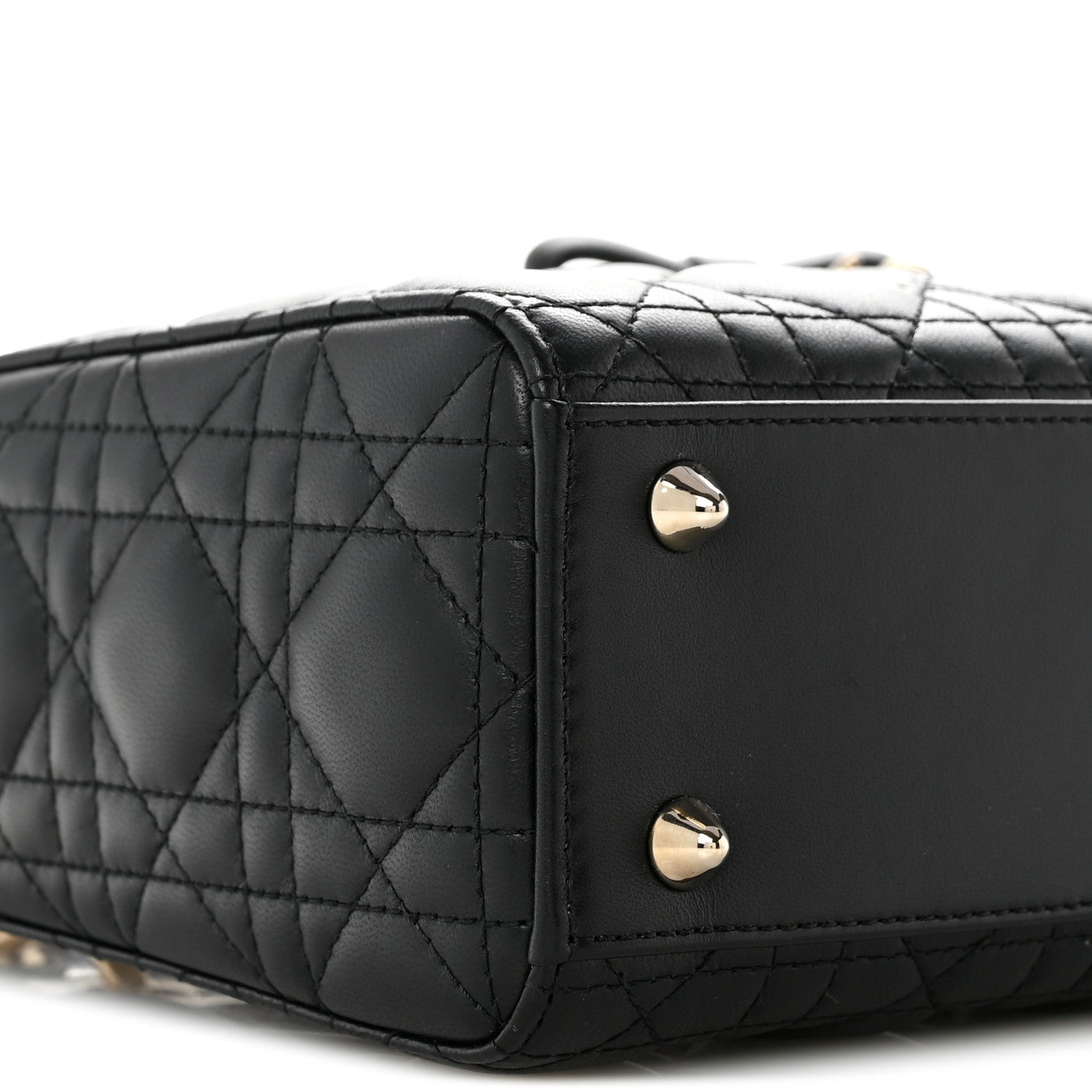 Lambskin Cannage Small Lady Dior Black