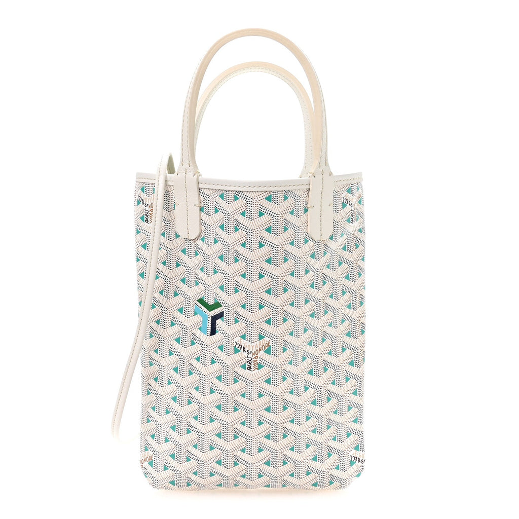 Goyardine Poitiers Claire Voie Tote White Opaline