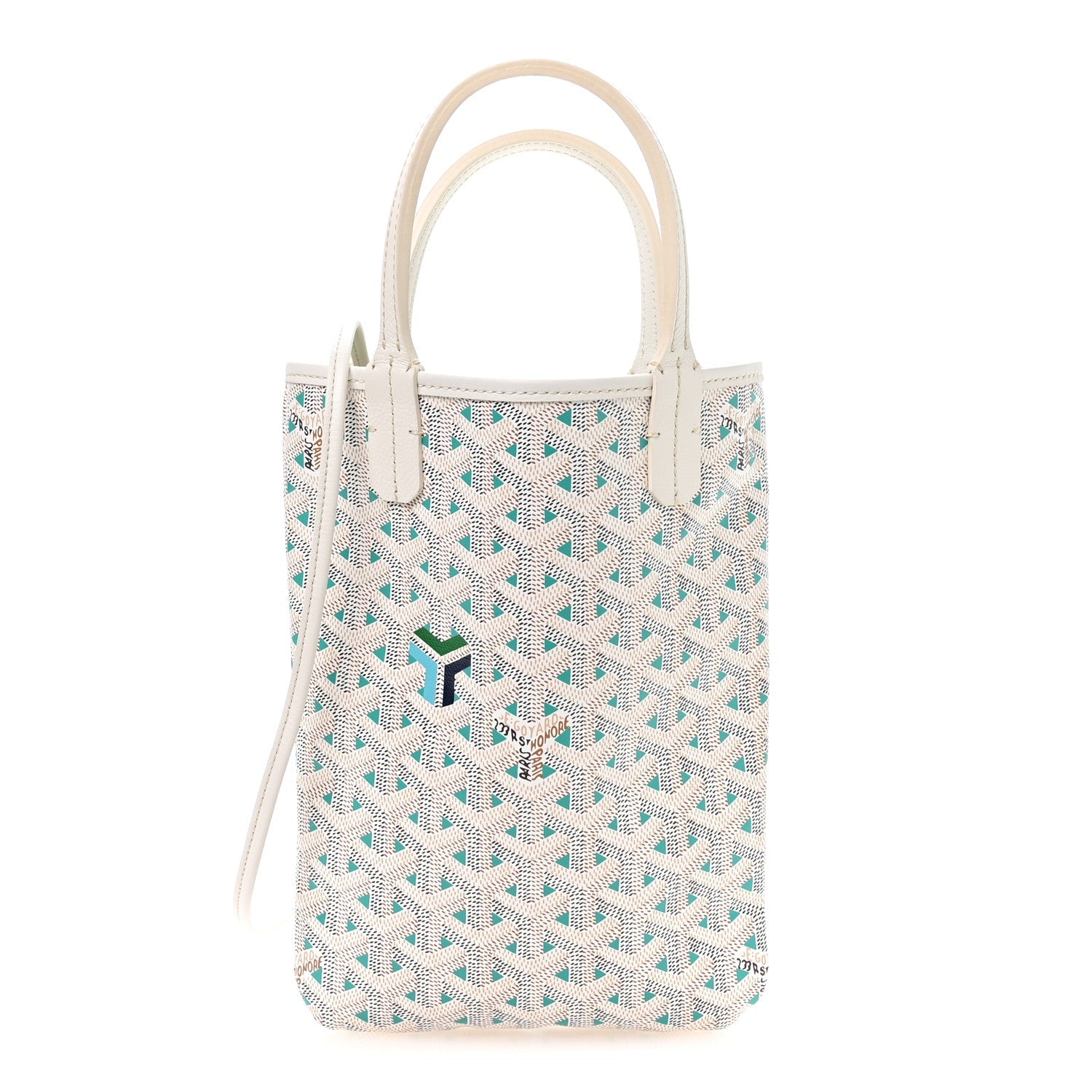 Goyardine Poitiers Claire Voie Tote White Opaline