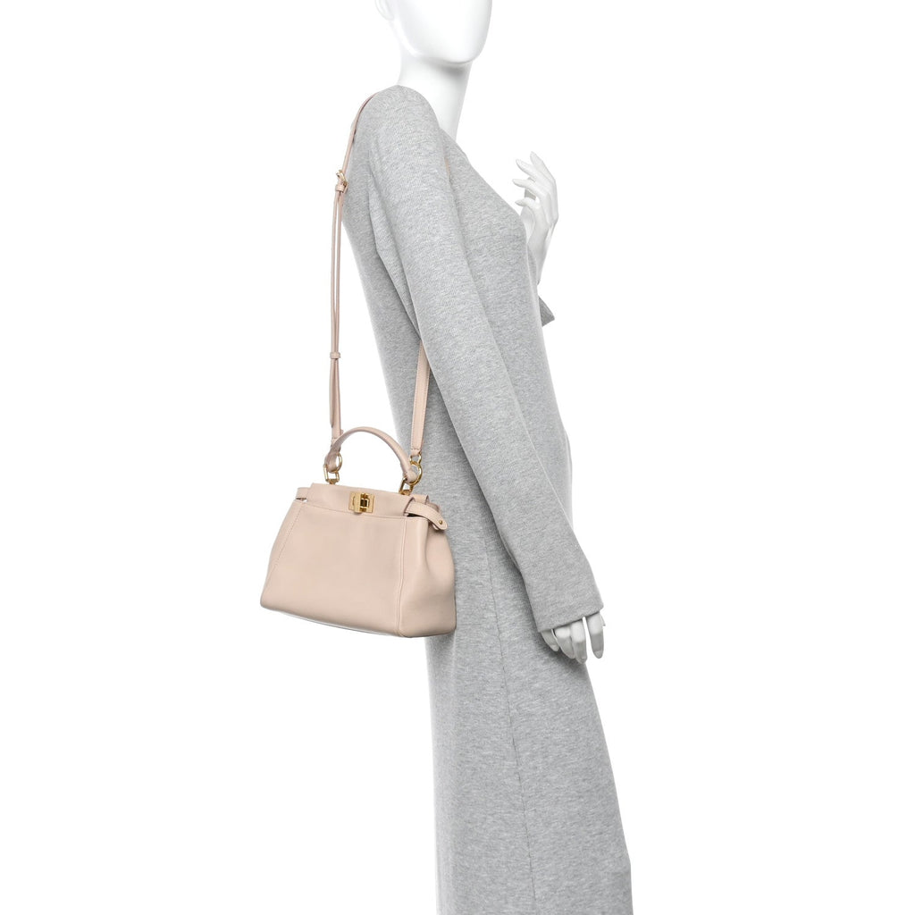 Nappa Mini Peekaboo Iconic Satchel Rosa Plaster