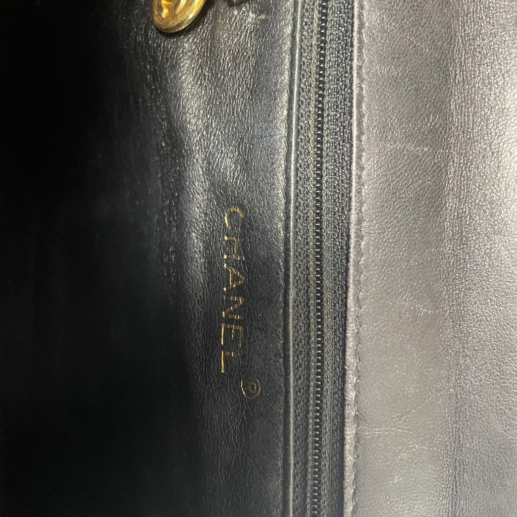 Chanel Vintage Silk Rope Mini Kelly Flap Black 1997