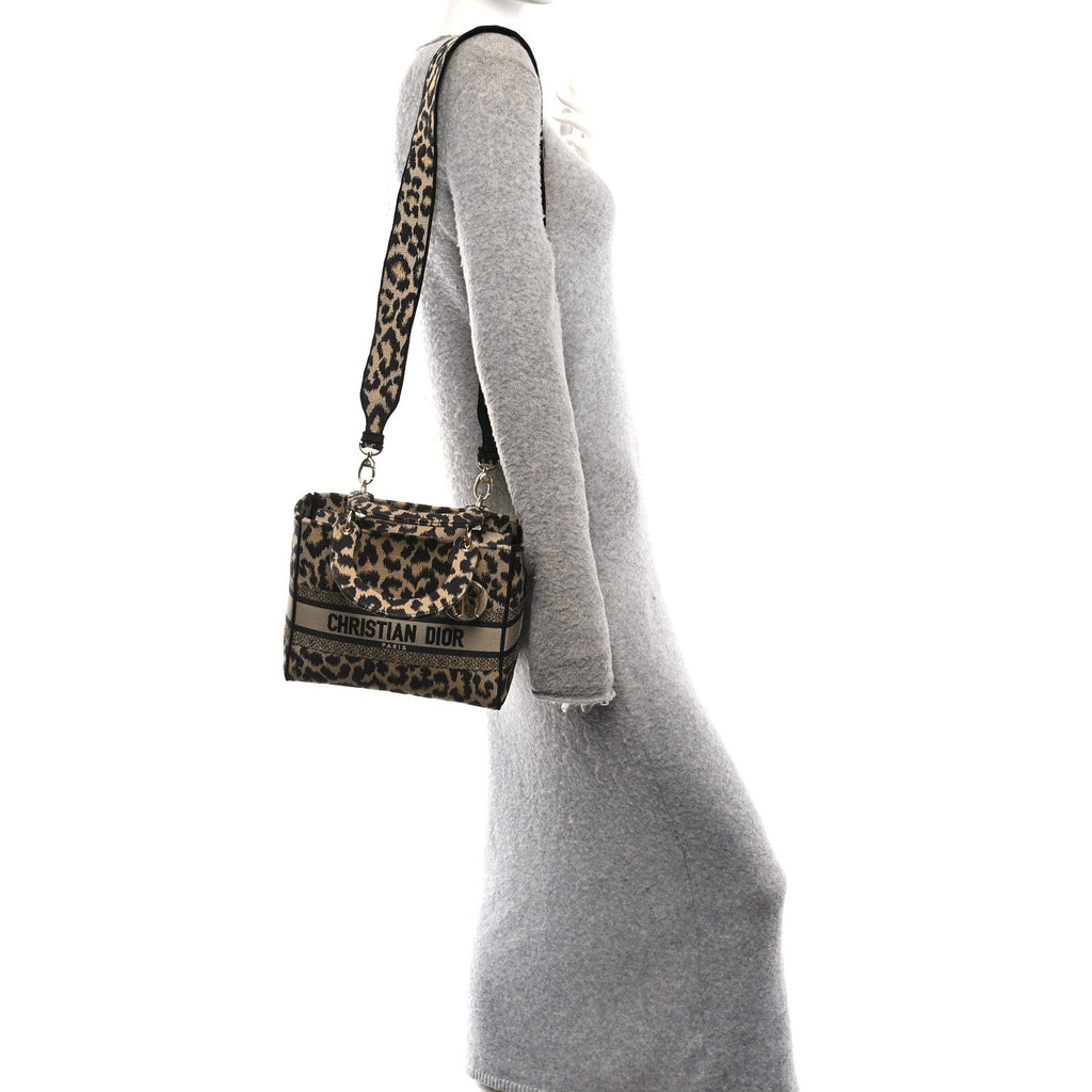 Canvas Medium Mizza Embroidered Lady D-Lite Beige Multicolor