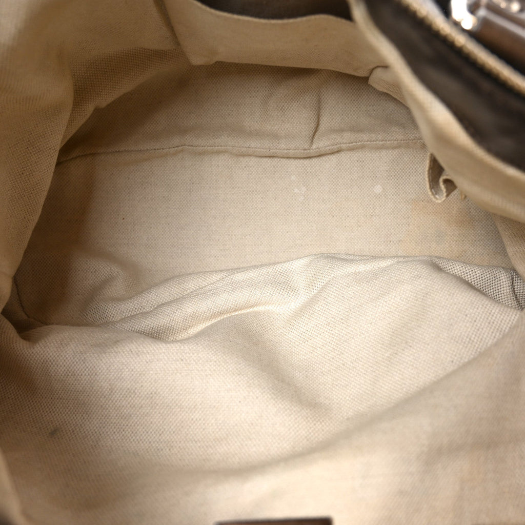 Metallic Soft Guccissima Medium Sukey Top Handle Bag Bronze