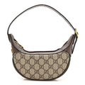 GG Supreme Monogram Textured Dollar Calfskin Web Mini Ophidia Bag Beige Ebony New Acero