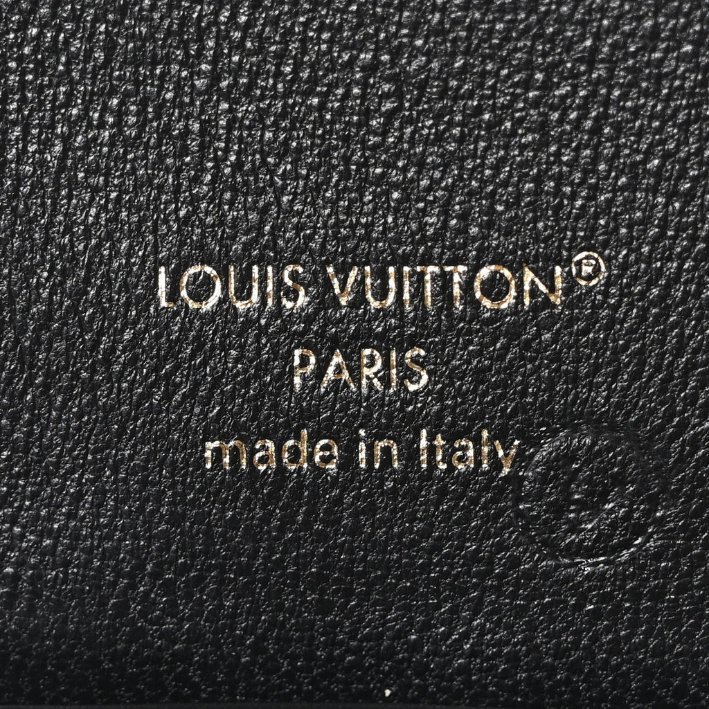 Lambskin Embossed Monogram Coussin Mini Backpack Black