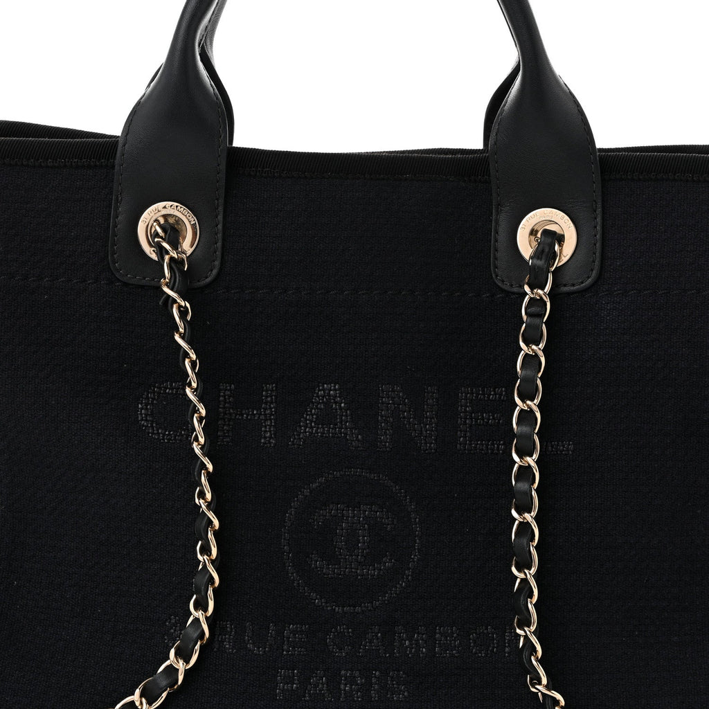 Mixed Fibers Small Deauville Tote Black